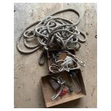 Rope and box lot pipe cutter and others