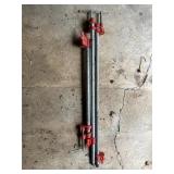 3 Pipe clamps 2-30" 1-24"