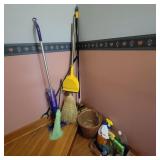 Group of cleaning supplies - Swiffer wet jet,