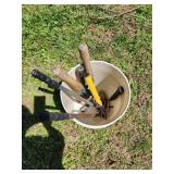 Bucket full of tools