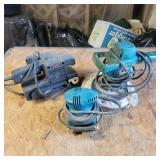 Skil Belt Sander, Makita Palm Sander, B&D Polisher