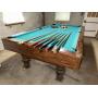 Slate pool table with sticks and balls  easy load