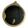 Round Gold Gilded Mirror