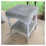 Wicker Table 17"Wx21"Tx17"D