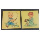 1962 Pete Hawley plastic wall Art 8.5"x8.5"