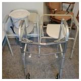 2 Potty Chairs (one missing bucket), Commode