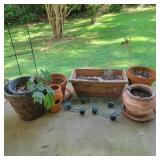 Planters, plant stands, Trellis - plastic and