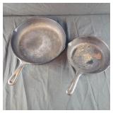2 Cast Iron Pans