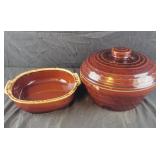 Hulk Brown Drip dish (chip on bottom) and Marcrest