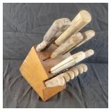Knife Block with Yorktowne Knife Set