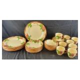 39 pc Franciscan "Apple" Dish Set - 7 dinner