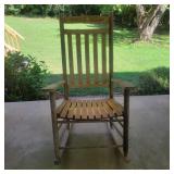 Outdoor Wood Rocking Chair 28"Wx46"Tx32"D