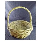 Green wicker basket 16 x 16.5 x 17.5