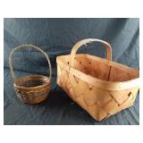 2 baskets 18.5 x 12 x 10.5 and 7 x 11 x 7