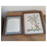 Handmade cross stitch Mother 12.5 x 15and Nature