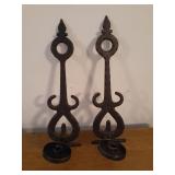 Wrought iron wall hanging  candle holders set of