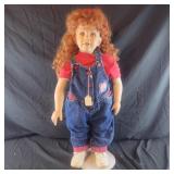 Porcelain Doll, "Tom Sawyer" Breast plate by D.