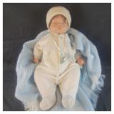 Porcelain Sleeping Baby Doll - no markings