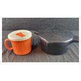 Pampered Chef Microwave steamer and Corningware