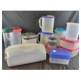 Group of Misc Plastic Containers, pitchers,