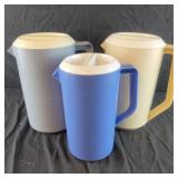 3 Rubbermaid Pitchers - 2 sizes