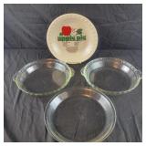 4 Pie Dishes
