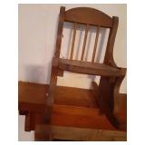 Small wood rocking chair 9 x 15 x 13