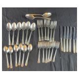 Service of 6 Silverplate Flatware Set