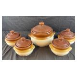 Bean Pot and 4 Soup Pots