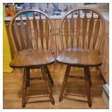 2 Swivel Bar Stools by Intercon