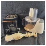 Toaster, Food Processor, Hand Blender