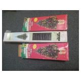 2 32" fiber optic trees with colored lights and