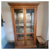 Lighted Curio Cabinet 41"Wx78"Tx17"D