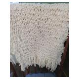 Handmade knitted shaw 56 x 18