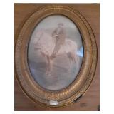 Vintage bubble frame. Has some damage. 24 x 18