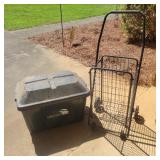 Rolling cart and Container with lid