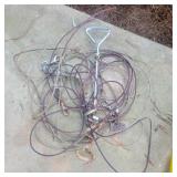 2 animal chains and pet stake