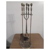 Brass fireplace set 30.5