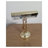 Brass table lamp 14" tall