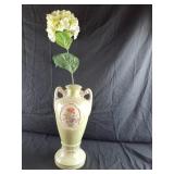 Vintage lamp turned into a vase 8" x 15". Chip a
