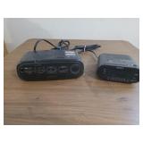 Sony radio alarm clock and Emerson radio alarm