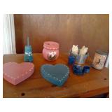 Vintage wood and metal decor