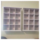 2 Storage Shelf Units 18"Wx22.5"Tx7"D