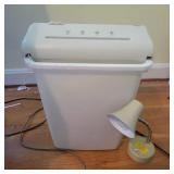TDE Systems Paper Shredder and Small Desk Lamp