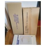 3 New in Box Product - whitewash Corner curio