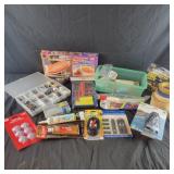 Assorted Box Lot with Hardware, paint supplies,