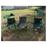 2 fold up with top camping chairs. Can not get