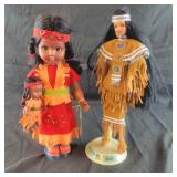 Native American Barbie and Doll with Baby