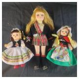 1976 Effanbee Scottish Doll and 2 Dolls of All