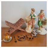 Misc Home Decor - book stand, Figurines, owl,
